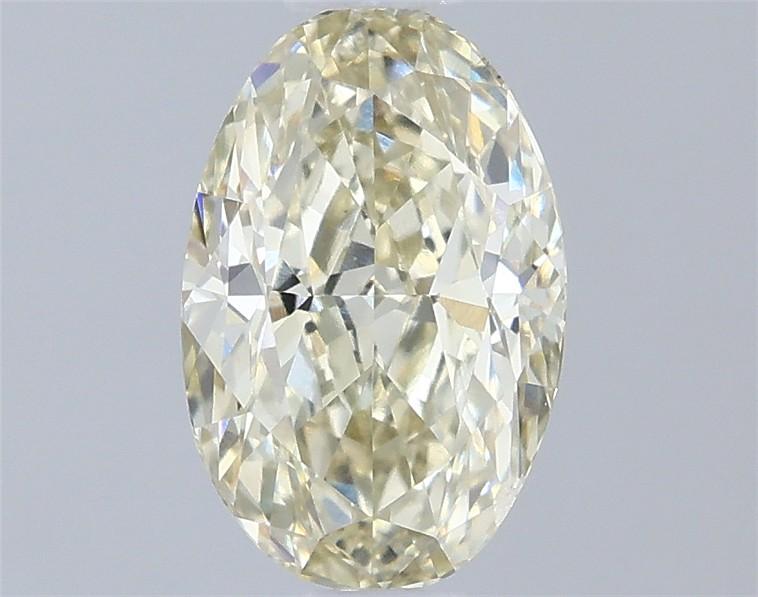 0.68 Ct. Light Yellow Oval Lab Grown Diamond