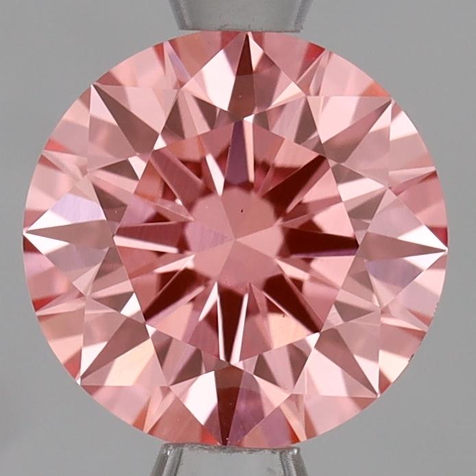 1.08 Ct. Fancy Vivid Pink Round Lab Grown Diamond