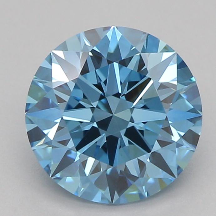 1.04 Ct. Fancy Vivid Blue Round Lab Grown Diamond