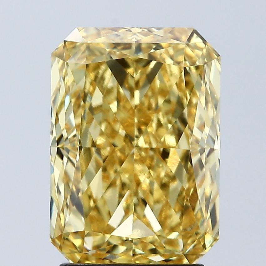 3.07 Ct. Fancy Vivid Yellow Radiant Lab Grown Diamond