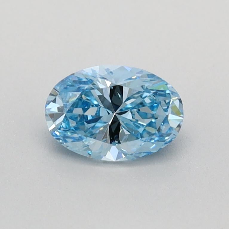 0.43 Ct. Fancy Vivid Blue Oval Lab Grown Diamond
