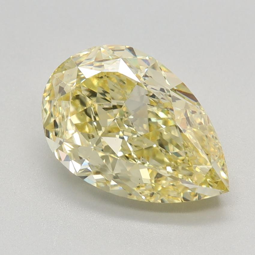 2.28 Ct. Fancy Intense Yellow Pear Lab Grown Diamond