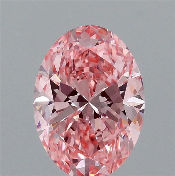 1.55 Ct. Fancy Vivid Pink Oval Lab Grown Diamond
