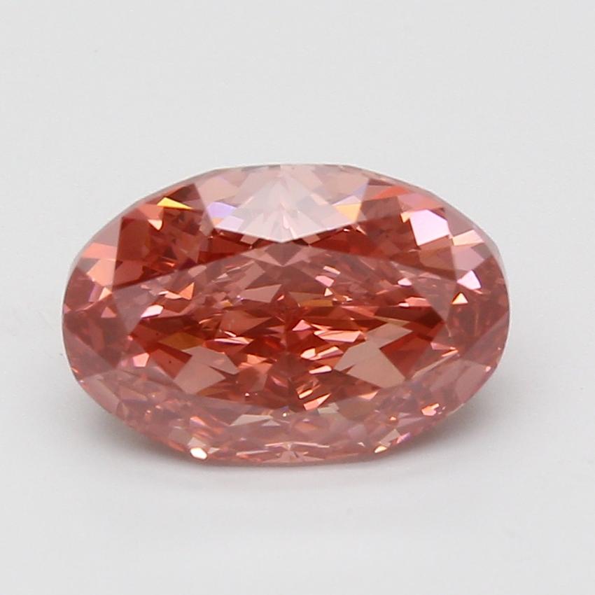 4.03 Ct. Fancy Vivid Pink Oval Lab Grown Diamond