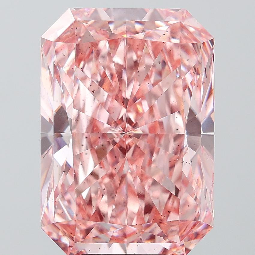 10.41 Ct. Fancy Vivid Pink Radiant Lab Grown Diamond