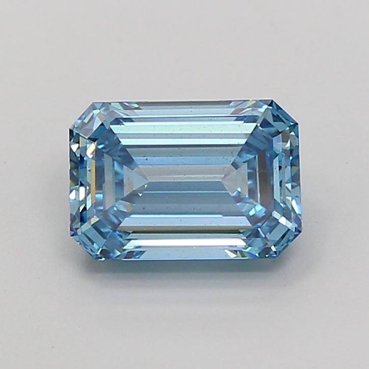 1.84 Ct. Fancy Vivid Blue Emerald Lab Grown Diamond