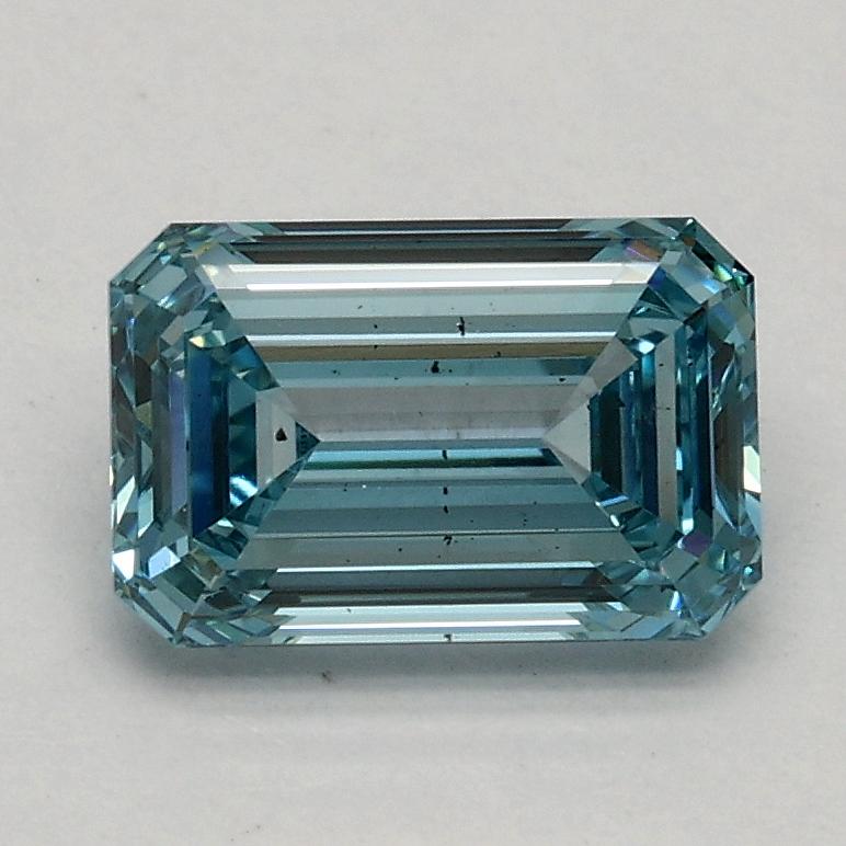 1.04 Ct. Fancy Vivid Blue Emerald Lab Grown Diamond