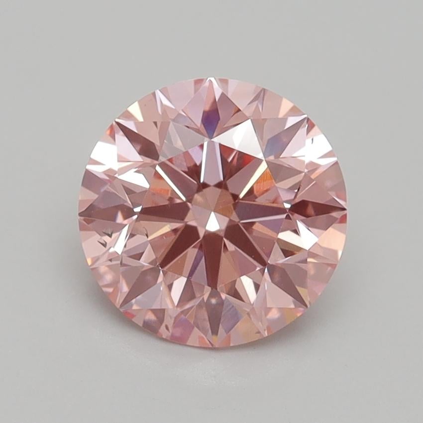 1.70 Ct. Fancy Intense Pink Round Lab Grown Diamond
