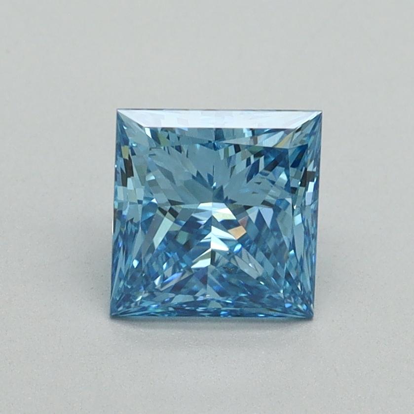 1.03 Ct. Fancy Vivid Blue Princess Lab Grown Diamond