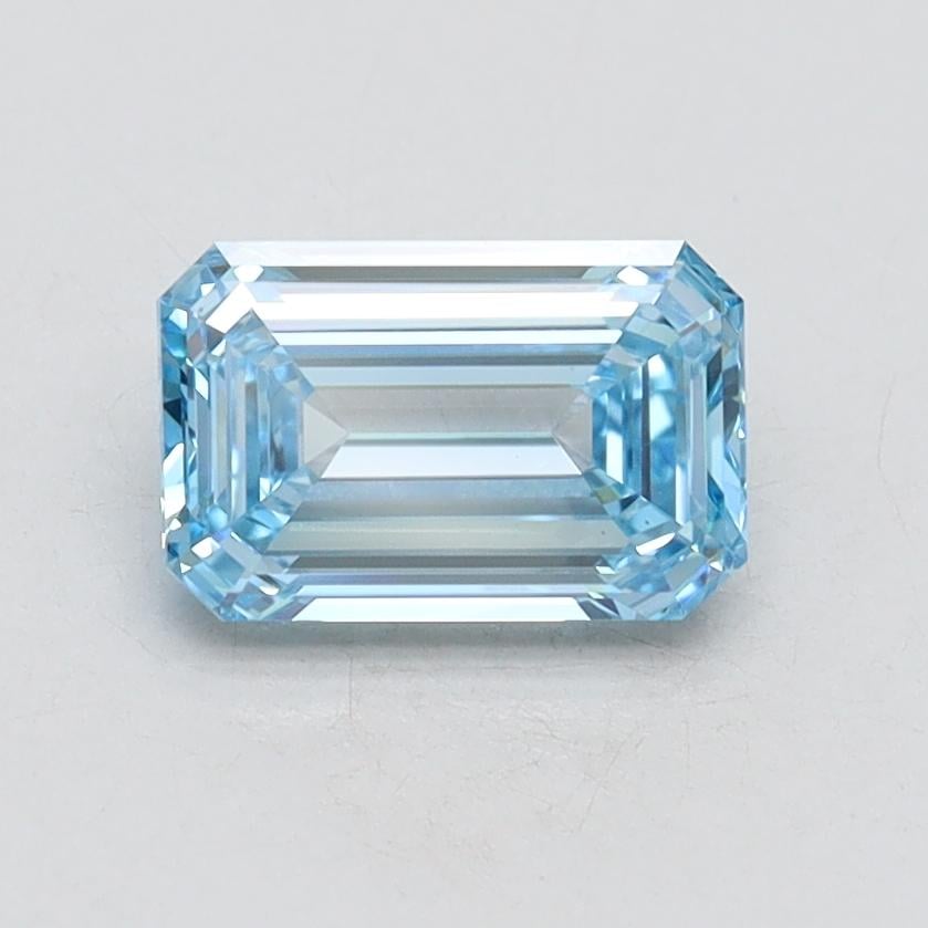 1.00 Ct. Fancy Intense Blue Emerald Lab Grown Diamond