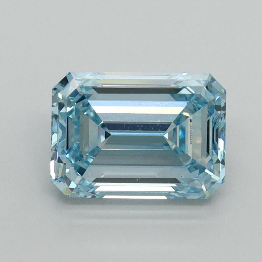 1.52 Ct. Fancy Intense Blue Emerald Lab Grown Diamond