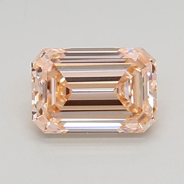 1.51 Ct. Fancy Intense Orangy Pink Emerald Lab Grown Diamond