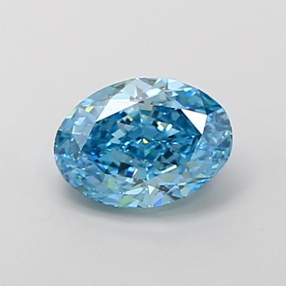 1.65 Ct. Fancy Intense Blue Oval Lab Grown Diamond