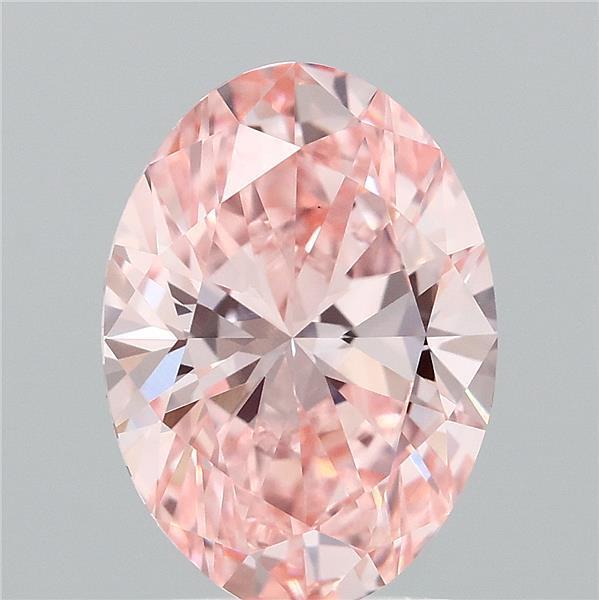 2.03 Ct. Fancy Vivid  Pink Oval Lab Grown Diamond