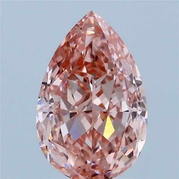 2.15 Ct. Fancy Vivid Pink Pear Lab Grown Diamond