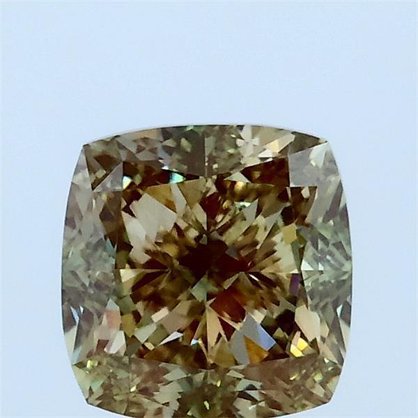 1.50 Ct. Fancy Green Cushion Lab Grown Diamond