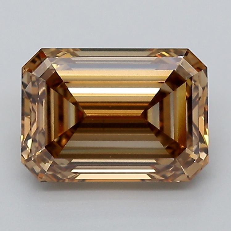 3.18 Ct. Fancy Light  Brown Emerald Lab Grown Diamond