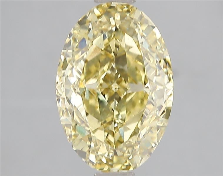 3.01 Ct. Fancy Intense Yellow Oval Lab Grown Diamond