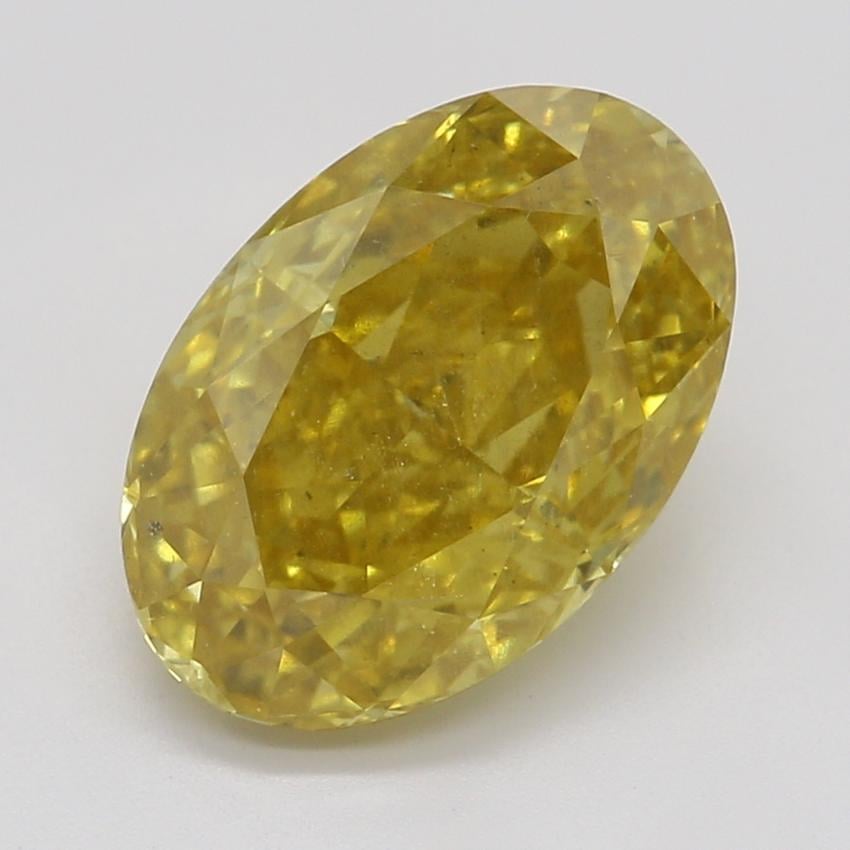 1.85 Ct. Fancy Deep Orangy Yellow Oval Diamond