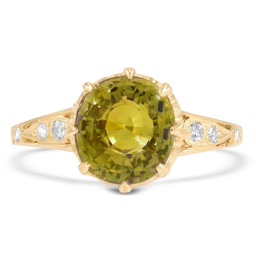 Retro Peridot Cocktail Ring