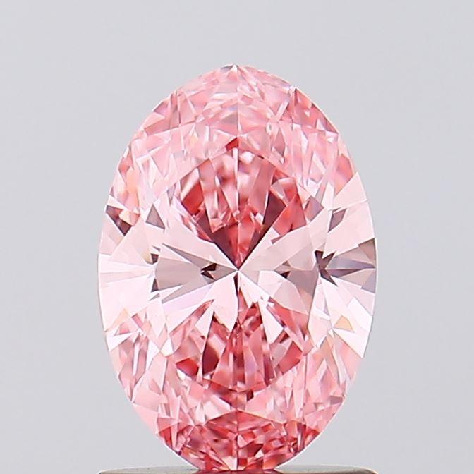1.05 Ct. Fancy Vivid Pink Oval Lab Grown Diamond