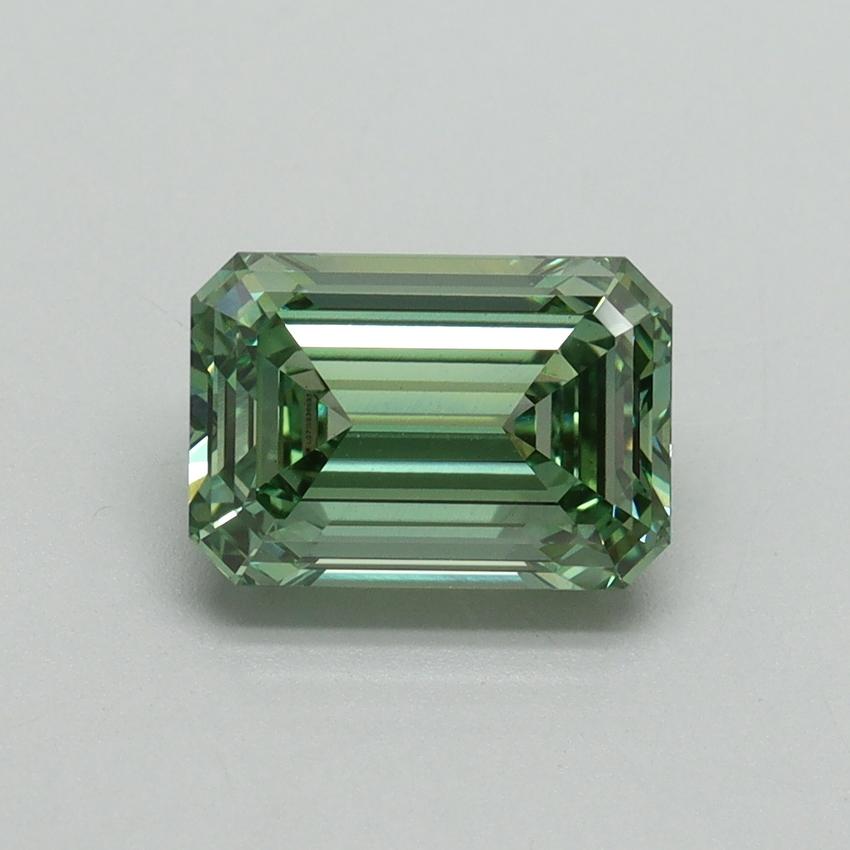 2.01 Ct. Fancy Vivid Green Emerald Lab Grown Diamond