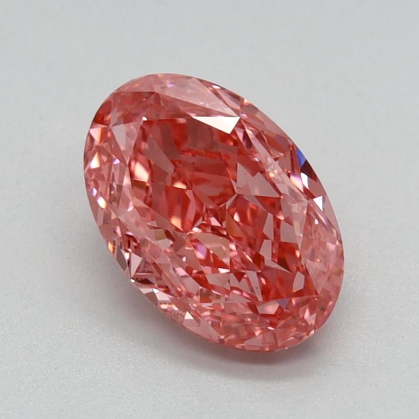 1.09 Ct. Fancy Vivid Pink Oval Lab Grown Diamond