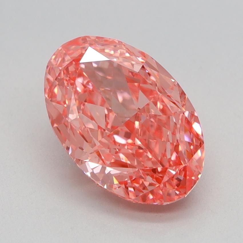 1.55 Ct. Fancy Vivid Pink Oval Lab Grown Diamond