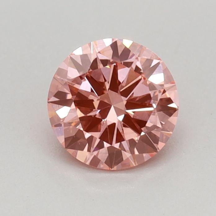 0.46 Ct. Fancy Vivid Pink Round Lab Grown Diamond