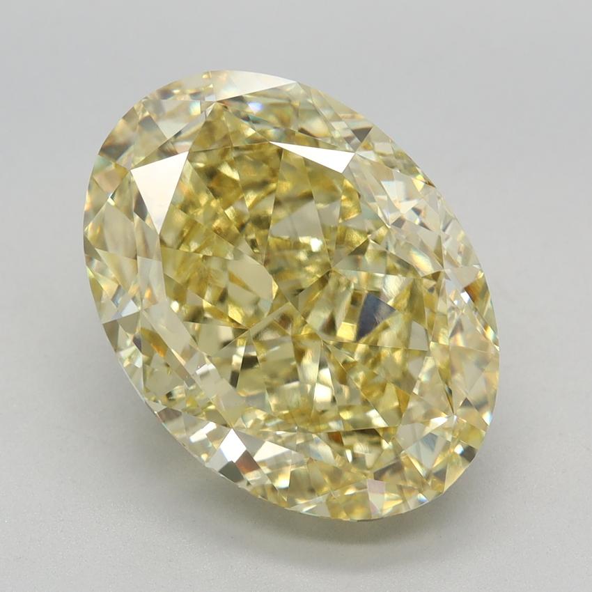 6.28 Ct. Fancy Intense Yellow Oval Lab Grown Diamond