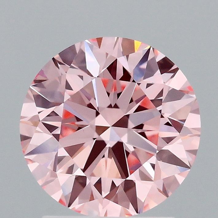 2.03 Ct. Fancy Intense Pink Round Lab Grown Diamond