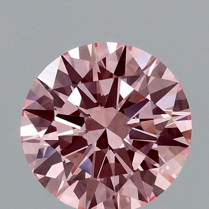 1.51 Ct. Fancy Vivid Pink Round Lab Grown Diamond