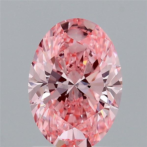 1.64 Ct. Fancy Vivid Pink Oval Lab Grown Diamond