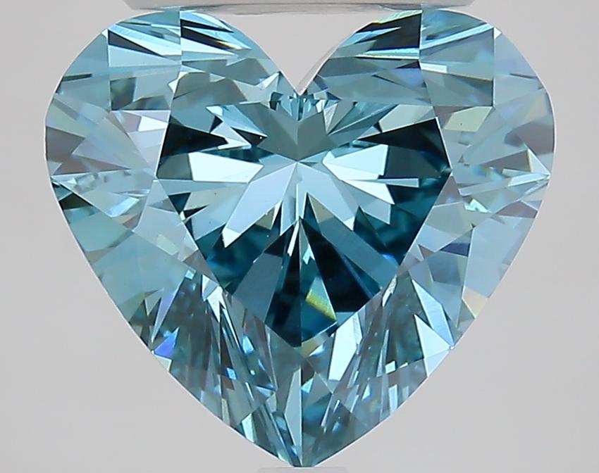 4.31 Ct. Fancy Vivid Blue Heart Lab Grown Diamond
