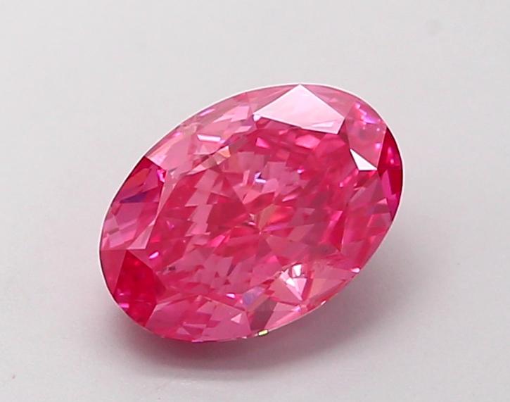 1.51 Ct. Fancy Vivid  Pink Oval Lab Grown Diamond