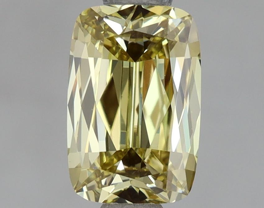 1.00 Ct. Fancy Intense Yellow Cushion Lab Grown Diamond