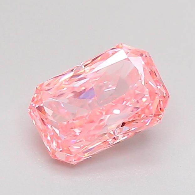 1.00 Ct. Fancy Vivid Pink Radiant Lab Grown Diamond