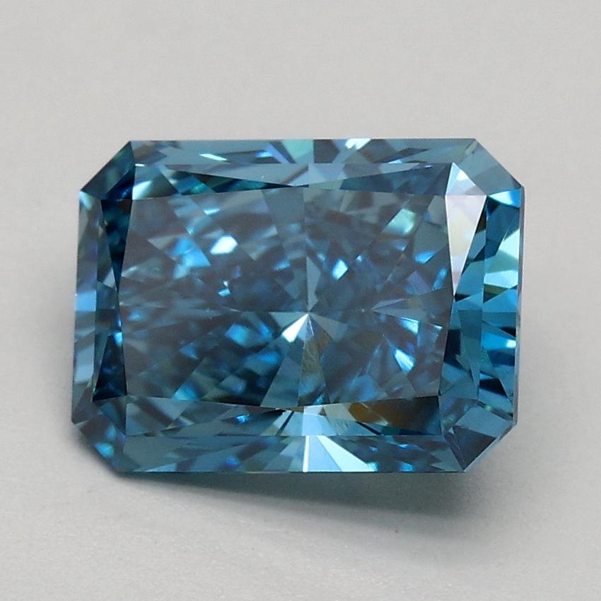 1.60 Ct. Fancy Vivid Blue Radiant Lab Grown Diamond