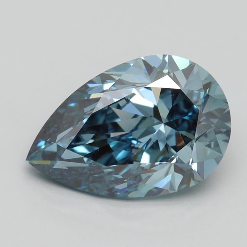 2.50 Ct. Fancy Vivid Blue Pear Lab Grown Diamond