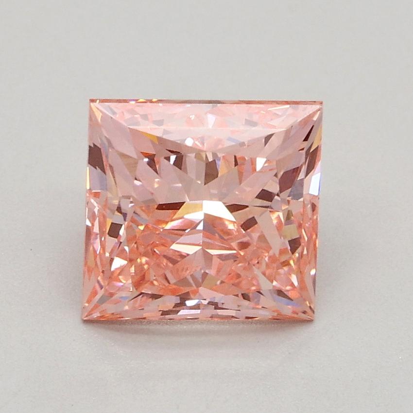 1.59 Ct. Fancy Intense Pink Princess Lab Grown Diamond