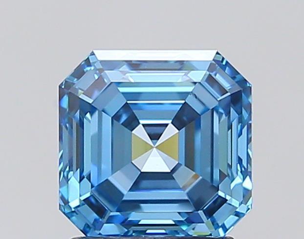 2.01 Ct. Fancy Vivid Blue Asscher Lab Grown Diamond