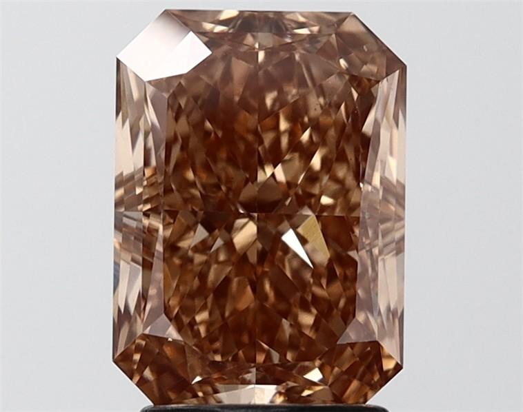 3.02 Ct. Light Brown Radiant Lab Grown Diamond