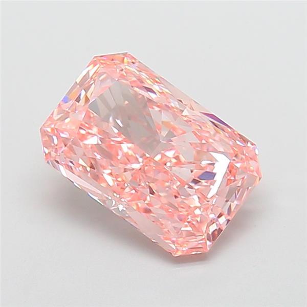 5.01 Ct. Fancy Vivid Pink Radiant Lab Grown Diamond