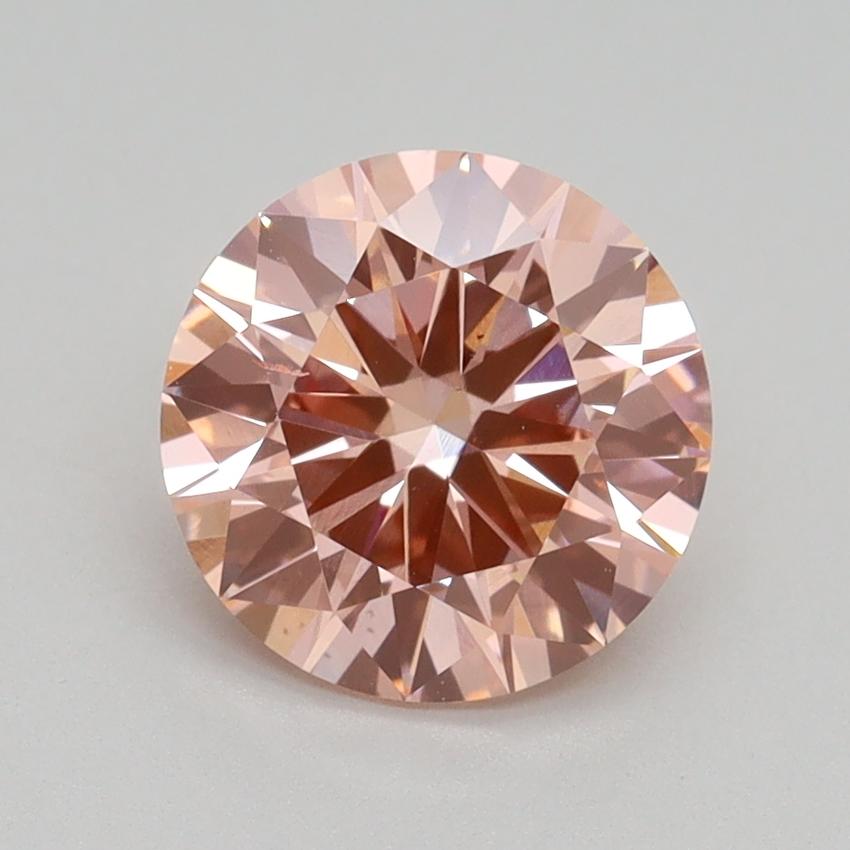 1.71 Ct. Fancy Intense Pink Round Lab Grown Diamond