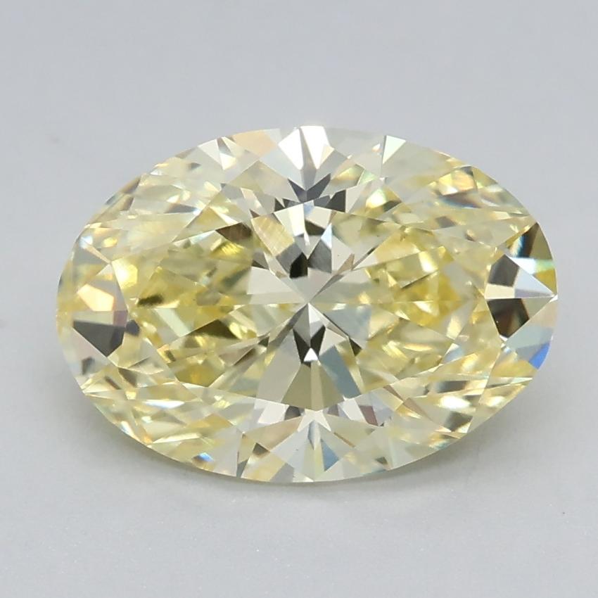 1.37 Ct. Fancy Intense Yellow Oval Lab Grown Diamond