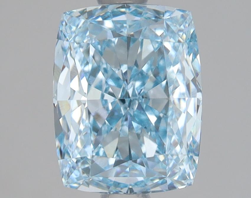 2.07 Ct. Fancy Vivid Blue Cushion Lab Grown Diamond