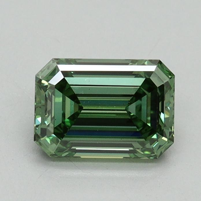 0.90 Ct. Fancy Vivid Green Emerald Lab Grown Diamond