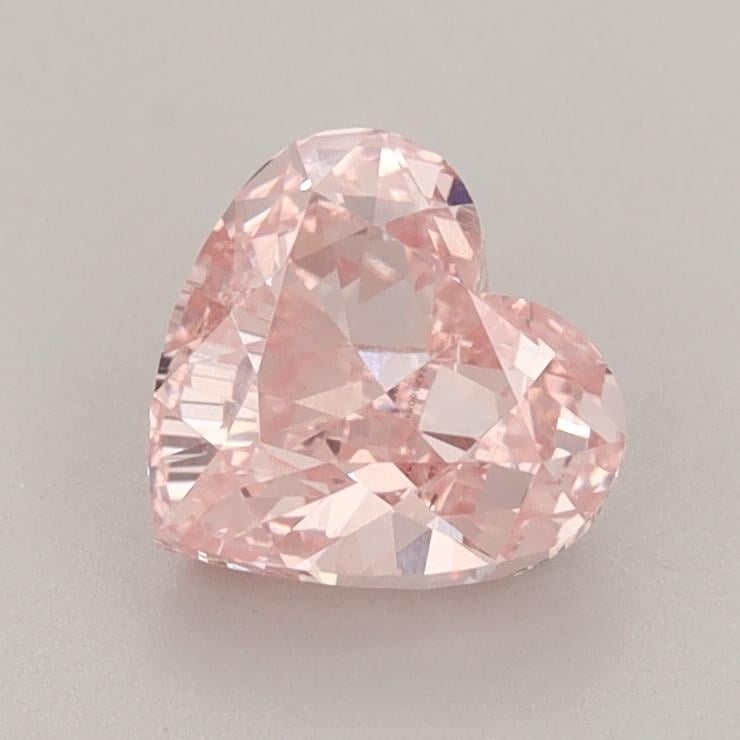 1.23 Ct. Fancy Intense  Pink Heart Lab Grown Diamond
