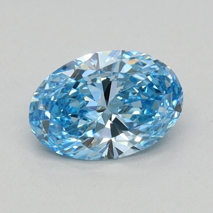 0.39 Ct. Fancy Vivid Blue Oval Lab Grown Diamond