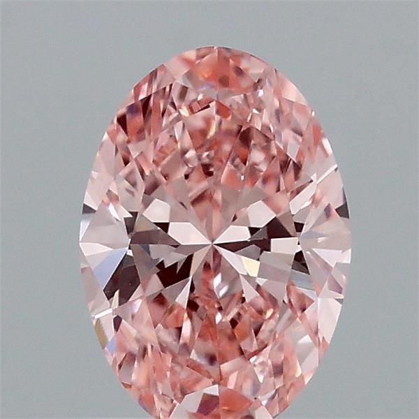 0.93 Ct. Fancy Vivid Pink Oval Lab Grown Diamond